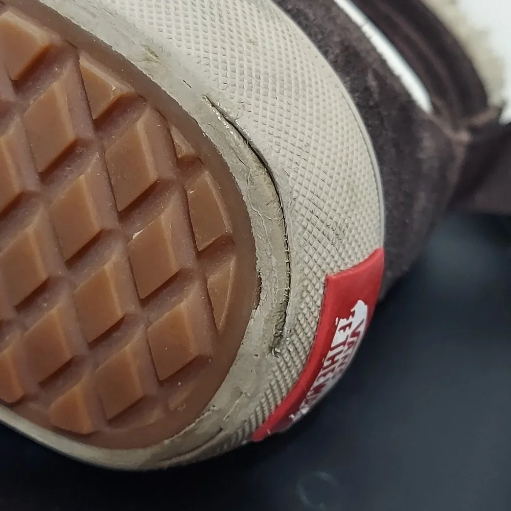 Vans Filmore High Top Skate Brown Sherpa‎ Women's Size 9/Men's 7.5 - Picture 9 of 10